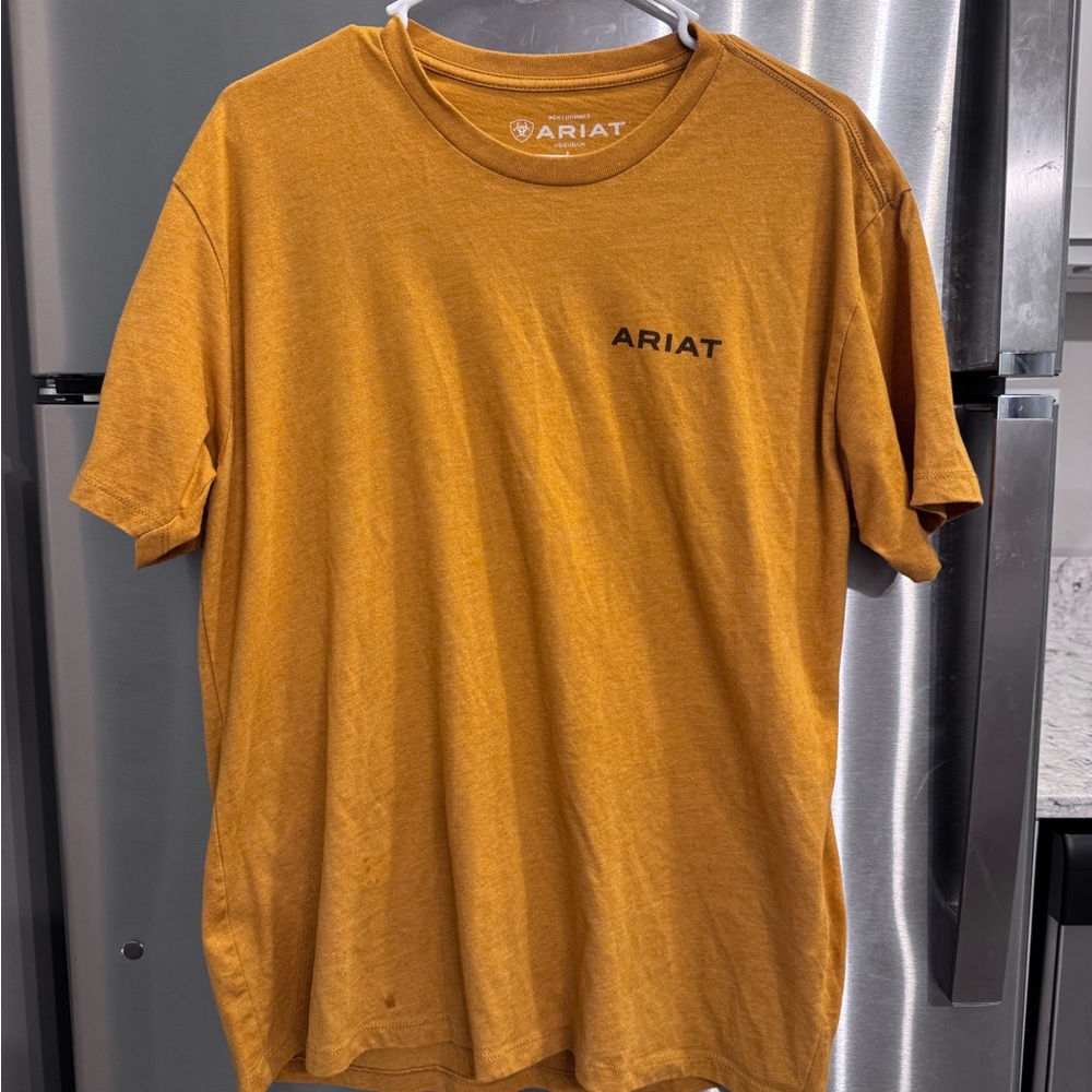 Ariat Yellow Short Sleeve Tee Vibrant Cotton Comfort